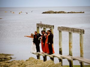 Wedding by the sea in Kaikoura