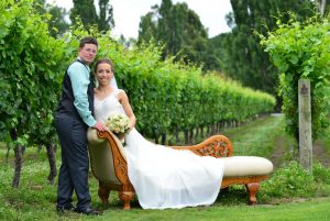 Couple in the vineyard