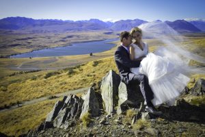 Wedding on a hill