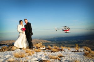 Wedding in Helicopter