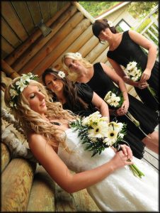 Bride and girls